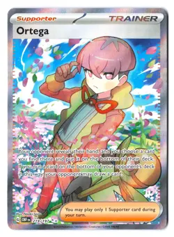 Ortega 219/197 - Pokemon TCG Obsidian Flames Ultra Rare Full Art Trainer Holo NM - Image 1