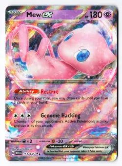 Mew ex 151/165 - Pokemon Scarlet & Violet 151 Set Double Rare Holo Foil NM - Image 1