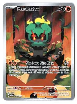 Marshadow 146/132 - Pokemon Mega Evolution Illustration Rare IR Full Art Holo NM - Image 1