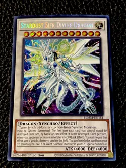Stardust Sifr Divine Dragon BLMM-EN151 Yugioh 1st Ed. (New) Secret Rare - Image 1
