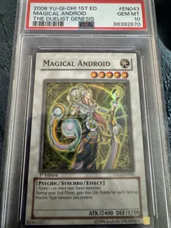 2008 Magical Android The Duelist Genesis Yu-Gi-Oh #EN043 PSA 10 - Image 1