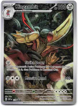 Kingambit Promo SV: Scarlet & Violet Promo Cards SVP Metal Holofoil 130 2023 NM - Image 1
