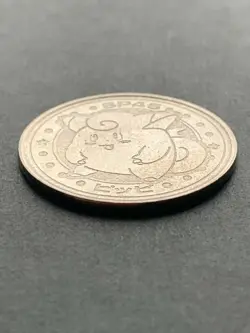 Clefairy SP45 Medal Coin Meiji Juice Pokemon Japanese Pokemon NINTENDO Very Rare - Image 2