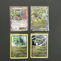 Pokemon RAYQUAZA EX and Black Star PROMO Card Lot of 4 - Image 1