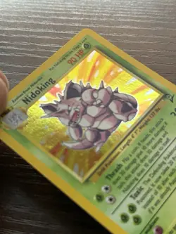 Pokemon TCG Nidoking Card 11/130 Base Set 2 Holo Rare WOTC - Image 3