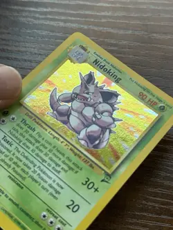 Pokemon TCG Nidoking Card 11/130 Base Set 2 Holo Rare WOTC - Image 4