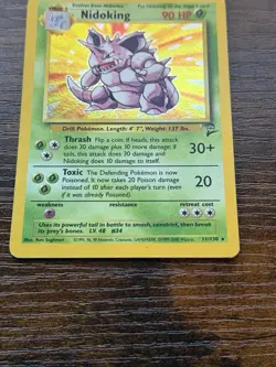 Pokemon TCG Nidoking Card 11/130 Base Set 2 Holo Rare WOTC - Image 5