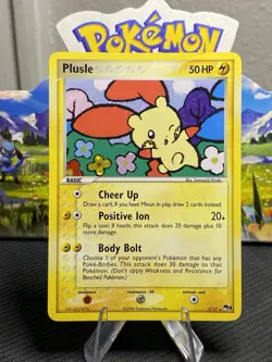 Pokemon TCG Plusle Holo Rare Card 5/17 Pop Series 3 LP - Image 1