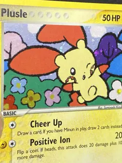 Pokemon TCG Plusle Holo Rare Card 5/17 Pop Series 3 LP - Image 4