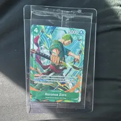Roronoa Zoro One Piece CCG Character Card 5000 Power Blocker C2E2 EXCLUSIVE - Image 1