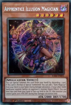 RA04-EN023 APPRENTICE ILLUSION MAGICIAN SECRET RARE 1ST EDITION YuGiOh CARD - Image 1