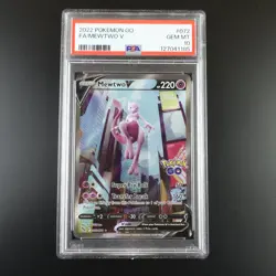PSA 10 Mewtwo V 072/078 Pokemon Go Full Art Holo Graded Pokemon Card - Image 1