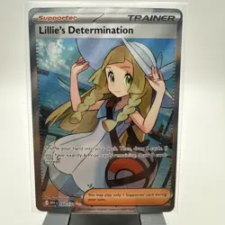Lillie's Determination 169/132 Mega Evolution Ultra Rare Card ENG NM - Image 1