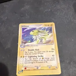 Pokemon Jolteon EX Sandstorm Holo Rare Card 4/100 70 HP 2003 - Image 1