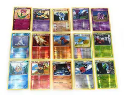 Pokemon Reverse Holo Card Lot 15 Cards Golem Rapidash Florges Machoke Vintage NM - Image 1