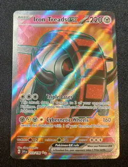 Pokemon TCG Iron Treads EX Scarlet & Violet Holo Ultra Rare Card 233/198 - Image 1
