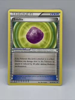 91/101 Eviolite Uncommon: Pokemon Trading Card Game BW-03 Noble Victories - Image 1