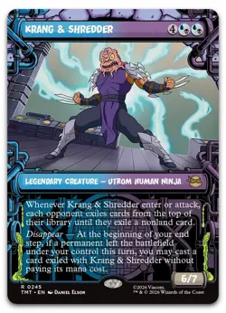 Krang & Shredder (Showcase) #245 (NM) TMT Magic MTG - Image 1