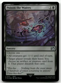 Poison the Waters #111 (Foil) (NM) Final Fantasy FIN Magic MTG - Image 1