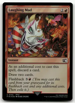 Laughing Mad #143 (Foil) (NM) Final Fantasy FIN Magic MTG - Image 1