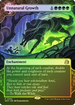 Unnatural Growth #0062 Foil Rare (NM) Wilds of Eldraine: Enchanting Tales, MTG - Image 1