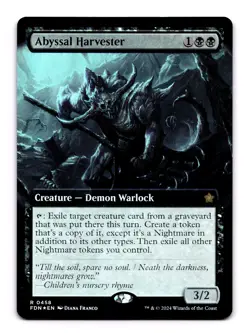 Abyssal Harvester (Extended Art) - 458 FDN: Foundations R Foil NM - Image 1