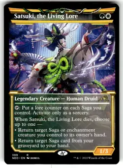 MTG - Satsuki, the Living Lore (Showcase) Kamigawa: Neon Dynasty - Image 1