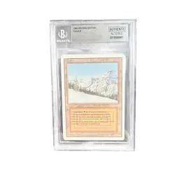 1994 Magic The Gathering Revised Taiga Dual Land BGS Beckett Authentic Altered - Image 1