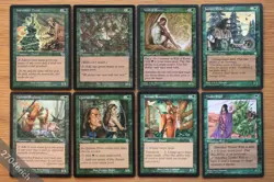 Set of 8 Green Ramp & Mana Dorks (old school) *NM* (Magic MTG) Tinder Wall - Image 1