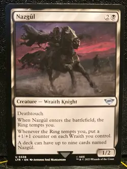 MTG Lord Of The Rings Nazgul 0338 Non-foil Nm-M - Image 1