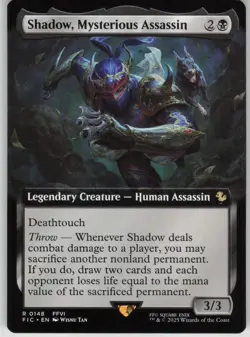 MTG Shadow, Mysterious Assassin (Extended Art) R Commander: FINAL FANTASY 148 - Image 1