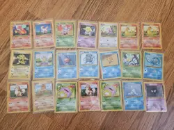 21 Pokemon Base Set Card Lot 1999 Regular - Image 1