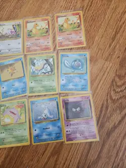 21 Pokemon Base Set Card Lot 1999 Regular - Image 4