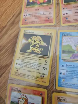 21 Pokemon Base Set Card Lot 1999 Regular - Image 5