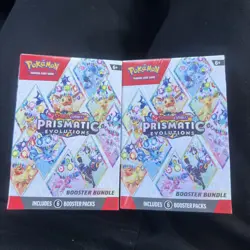 Pokemon Scarlet & Violet Prismatic Evolutions Booster Bundle 6 Booster Packs x2 - Image 1