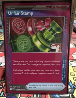 Pokemon Unfair Stamp 165/167 Ace SPEC Prize Pack Stamped - Image 1