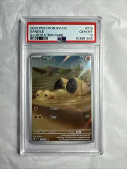 Pokemon 2023 SVI En-Scarlet & Violet #216 Sandile IR PSA 10 - Image 1