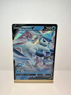 Glaceon V 038/159 Holo V Rare Crown Zenith Pokemon Near Mint - Image 1