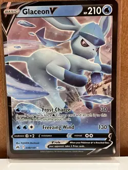 Glaceon V 38/159 - Pokemon Crown Zenith NM - Image 1