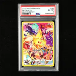 PSA 6 EX-MT 2023 Pokemon ENG Pikachu F 160/159 - Image 1
