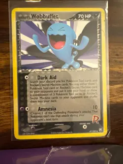 Rocket's Wobbuffet 47/109 Uncommon Team Rocket Returns Pokemon Moderately Played - Image 1