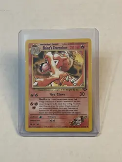 VTG Pokemon TCG Blaine's Charmeleon 31/132 Gym Challenge Non Holo Unlimited LP - Image 1