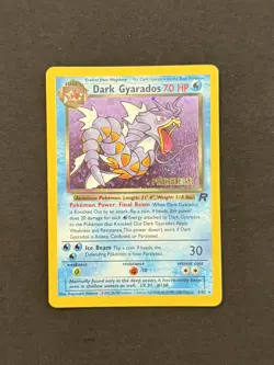 Pokemon TCG Dark Gyarados 8/82 Prerelease Team Rocket Set NM/Mint WOTC Vintage - Image 1