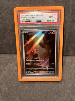 2023 Pokemon Scarlet & Violet 151 Japanese Charmander 168/165 AR PSA 10 - Image 1