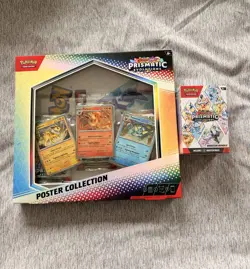 Pokemon TCG Prismatic Evolutions Sealed Lot – Booster Bundle + Poster Collection - Image 1