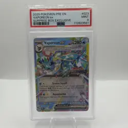 Vaporeon ex 023/131 Prismatic Evolutions Stamp Promo PSA Graded 9 Pokemon TCG - Image 1