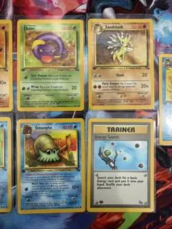 (Mixed 9) 1st Edition Fossil Vintage Lot - Pokemon 1999 English NM - Image 3