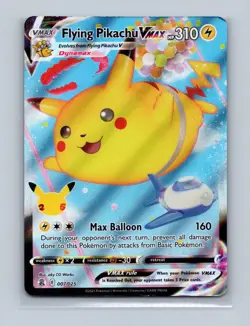 Flying Pikachu VMAX 007/025 Holo Rare VMAX Celebrations Pokemon Near Mint - Image 1