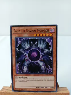 Yu-Gi-Oh! Caius the Shadow Monarch SR01-EN004 1st Edition Rare. - Image 1