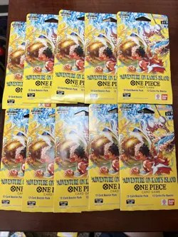 10x One Piece OP15-EB04 Adventure on Kami’s Island Sealed Booster Packs English - Image 1